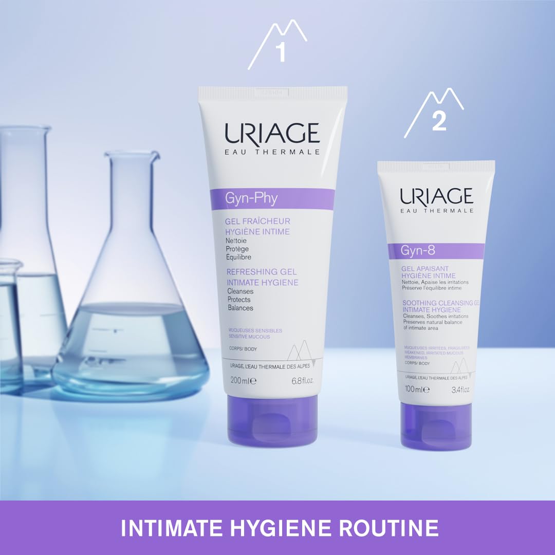 Uriage Gyn-Phy Itimate Wash Refreshing Gel Daily Hygiene For External Itimate Areas, Gently Cleanses & Respects Natural Balance, Foaming Gel, Floral Fragance, Tested Under Gynecological Control - Image 5