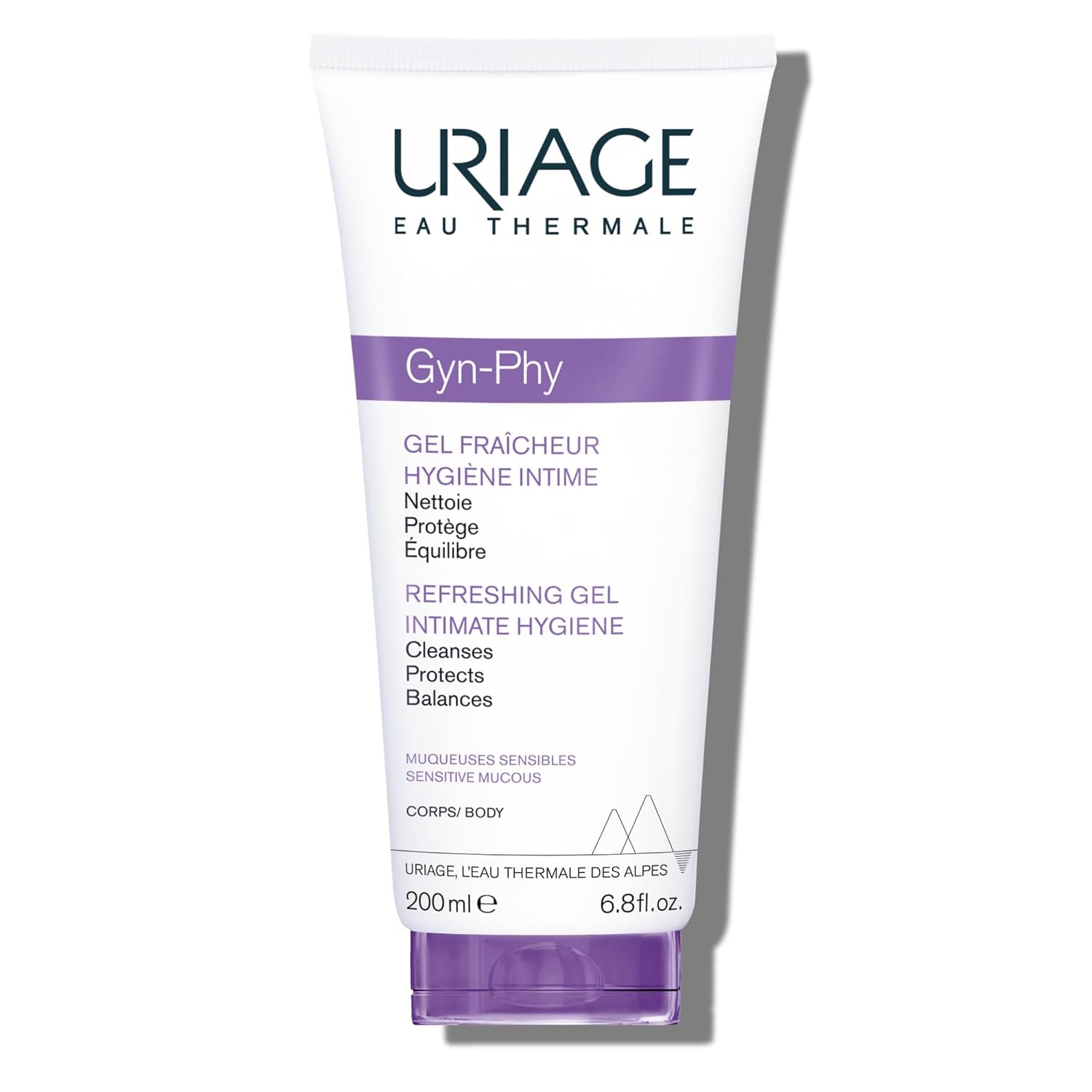 Uriage Gyn-Phy Itimate Wash Refreshing Gel Daily Hygiene For External Itimate Areas, Gently Cleanses & Respects Natural Balance, Foaming Gel, Floral Fragance, Tested Under Gynecological Control