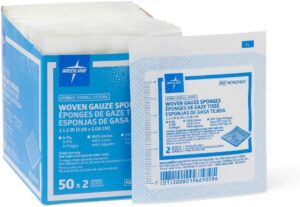 Medline Gauze Sponge Sterile 8 Ply,...