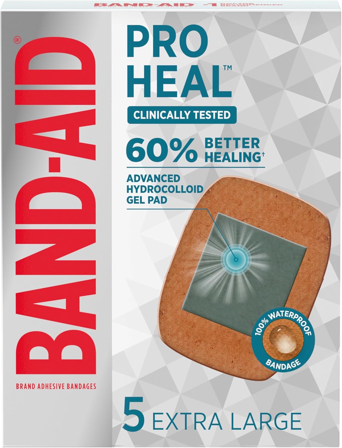 BAND-AID Brand Pro Heal Adhesive Wa...