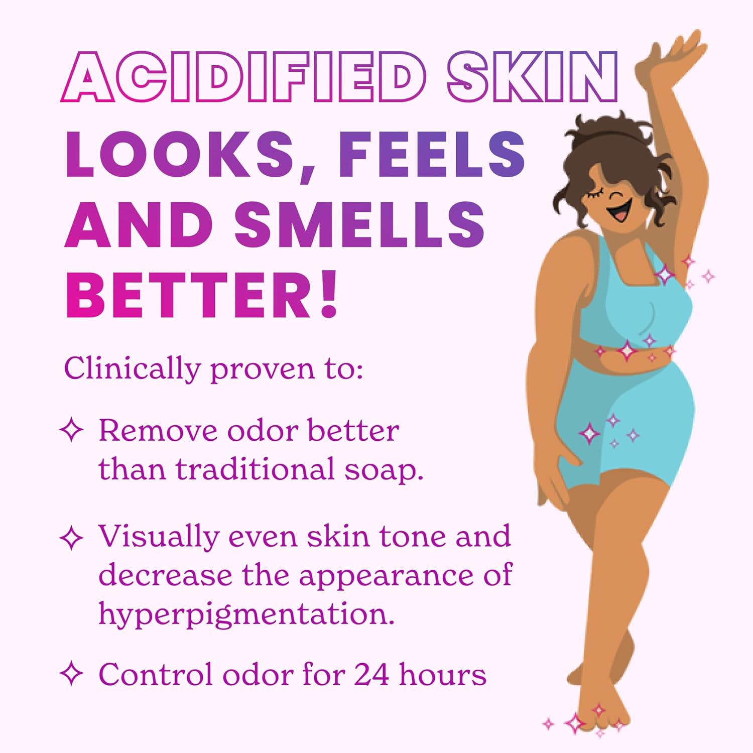 Lume Acidified Body Wash - 24 Hour Odor Control - Removes Odor Better than Soap - Moisturizing Formula - Formulated Without SLS or Parabens - OB/GYN Developed - 8.5 ounce (Peony Rose) - Image 5