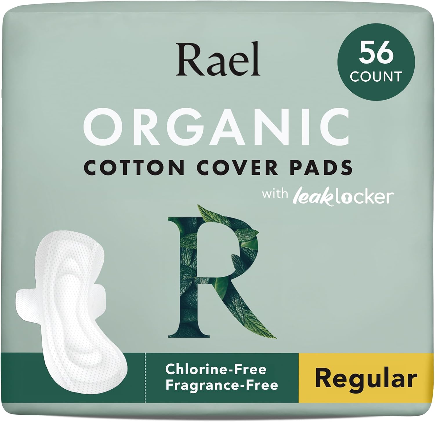 Rael Pads for Women, Organic Cotton...