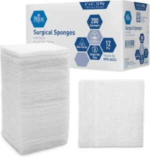 MED PRIDE 4”x 4” Gauze, 200 Sur...