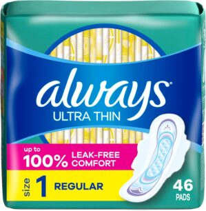 Always Ultra Thin Pads with Wings, ...