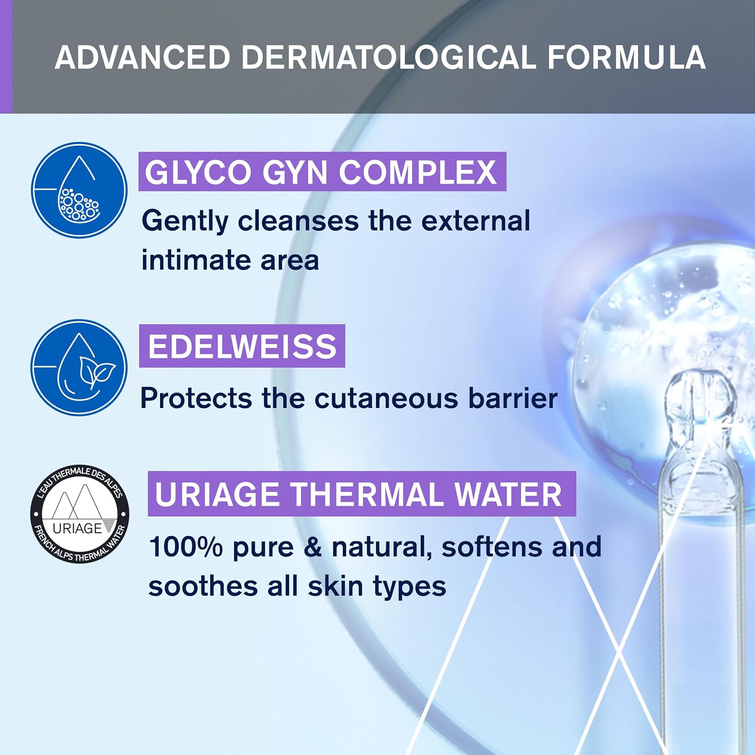 Uriage Gyn-Phy Itimate Wash Refreshing Gel Daily Hygiene For External Itimate Areas, Gently Cleanses & Respects Natural Balance, Foaming Gel, Floral Fragance, Tested Under Gynecological Control - Image 4