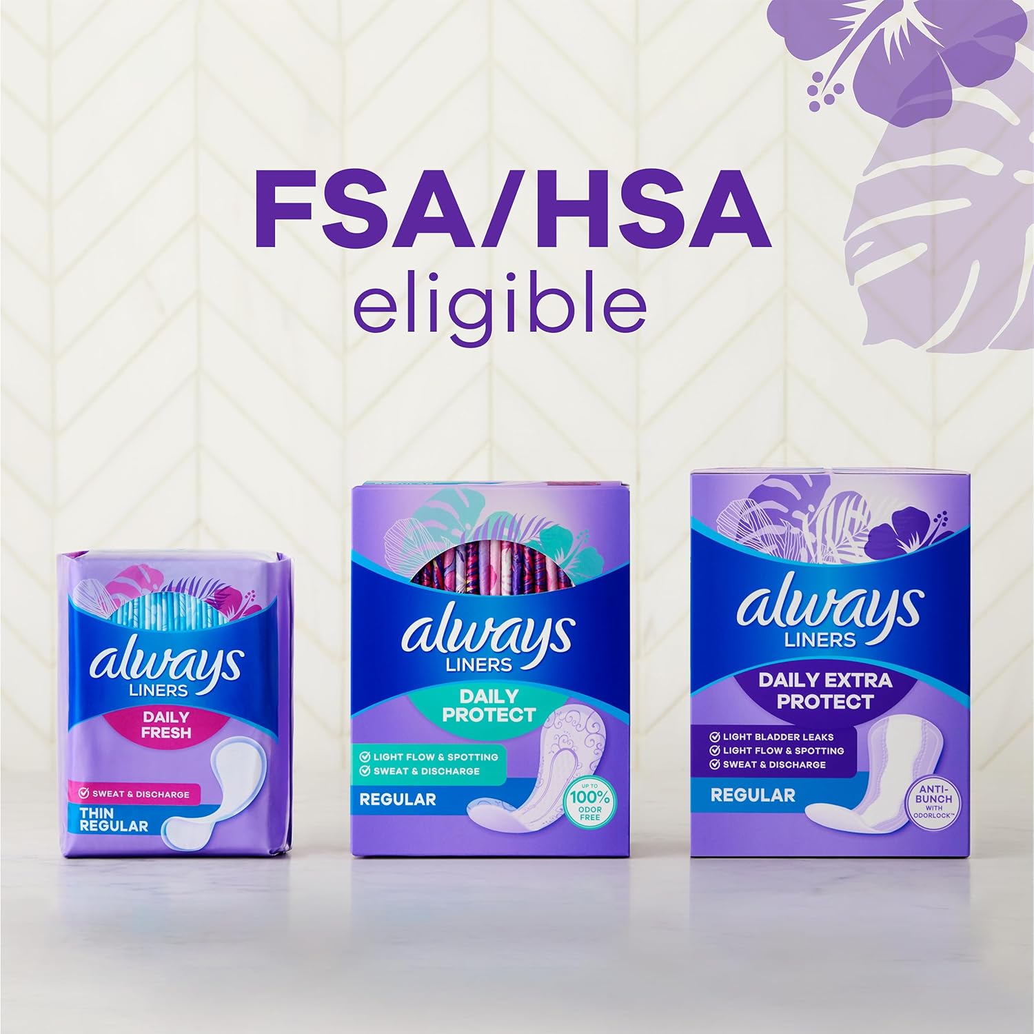 Always Panty Liners for Women Anti-Bunch Xtra Protection Daily Liners, Extra Long, Unscented, 116 Count - Image 9