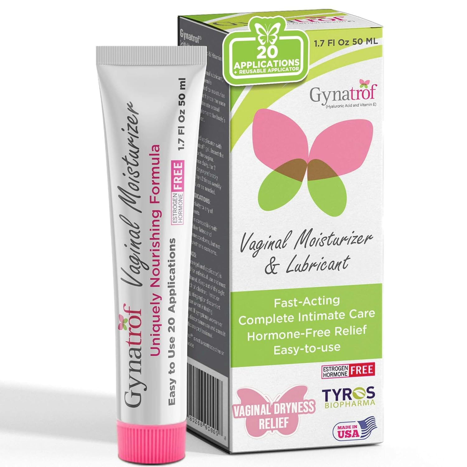 Gynatrof Vaginal Moisturizer, Long-...
