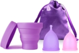 Menstrual Cups with Collapsible Sto...