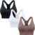 High Support Sports Bras for Women, Adjustable Straps Racerback Bra with Removable Cups, for Workout Running Gym