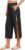 Deyeek Women’s Tear Away Breakaway Capri Pants Post Surgery Recovery Hip Knee Ankle Replacement Adaptive Magic Tape Wide Leg