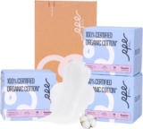 100% Organic Pads for Women 54ct, U...