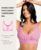 FeelinGirl Post Surgery Compression Bra for Women’s Front Closure Bra with Adjustable Straps Wirefree