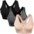 Women’s Zip Front Sports Bra Wireless Post-Surgery Bra Active Yoga Sports Bras