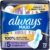 Always Maxi Overnight Pads with Wings, Size 5, Extra Heavy Overnight, Unscented, 72 Count